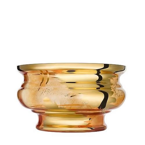 Kosta Boda Jackie Bowl gold/orange