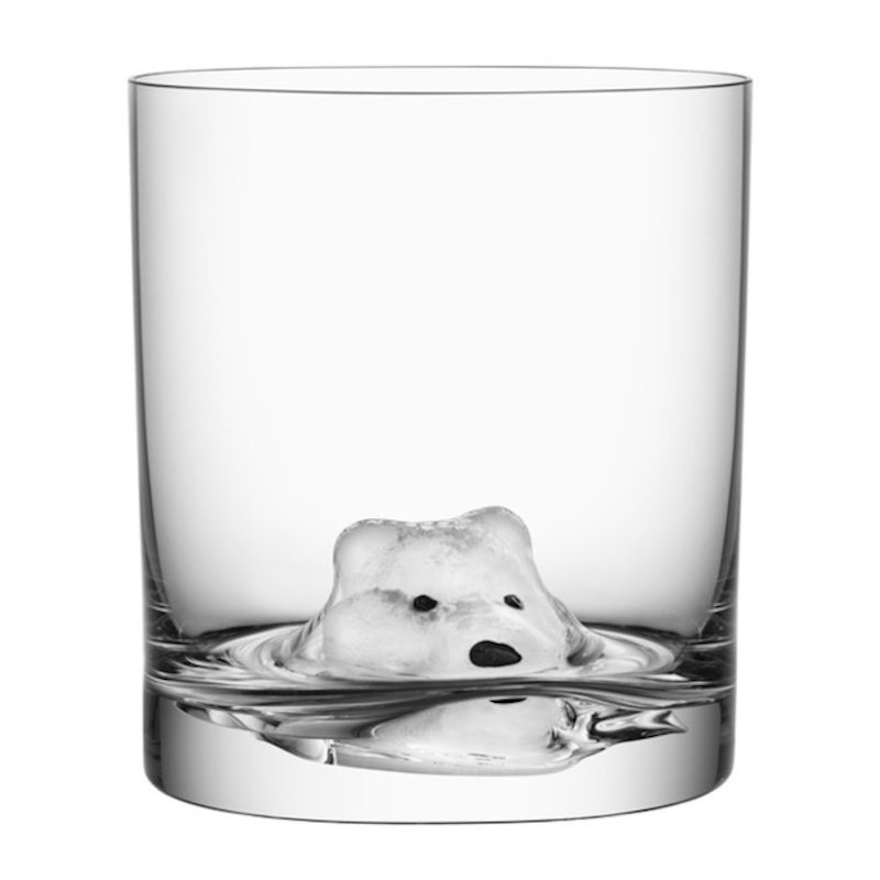 Kosta Boda New Friends Tumbler Arctic Fox