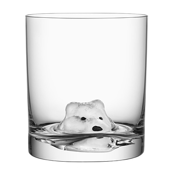 Kosta Boda New Friends Tumbler Arctic Fox
