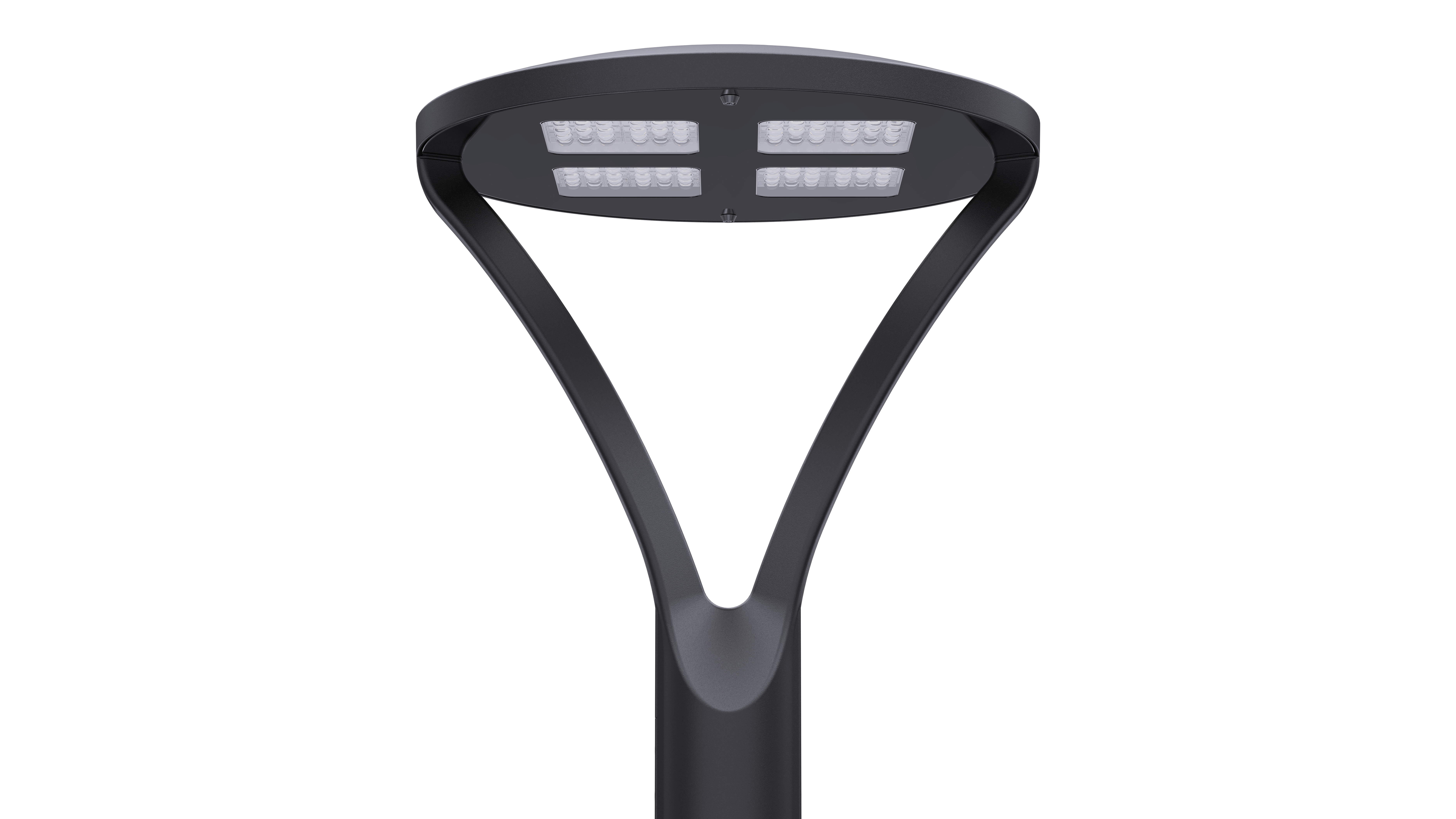 Stolparmatur LED - inställbar färgtemperatur och effekt 30 till 60W - Rundstrålande - HERMOSO