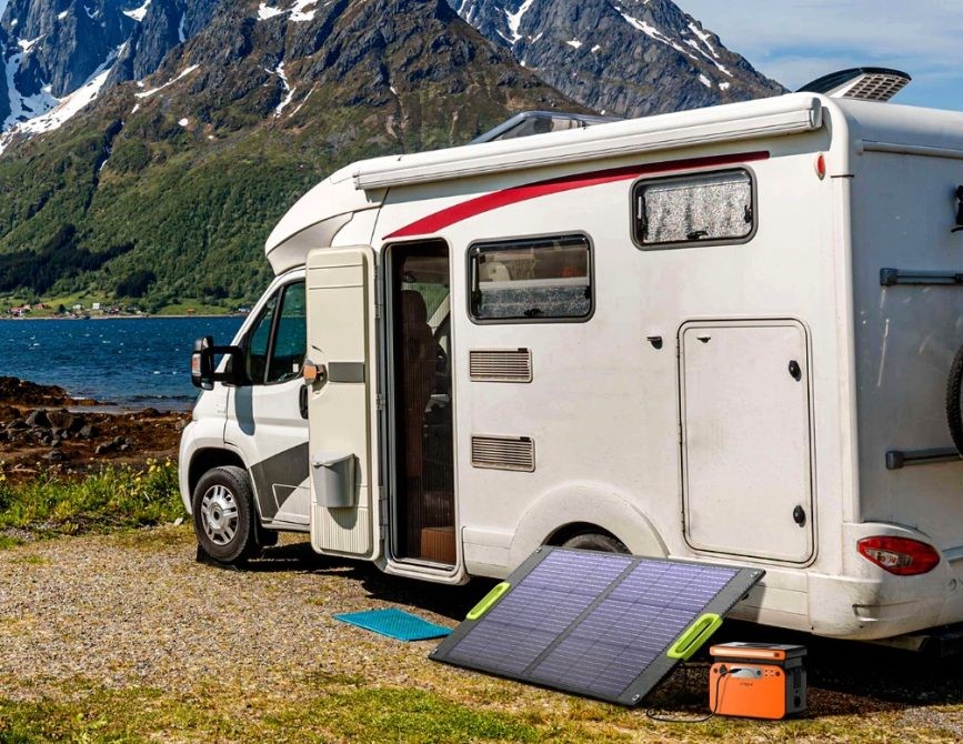 Powerstation och  solpanel camping */  Läs mer här! 
