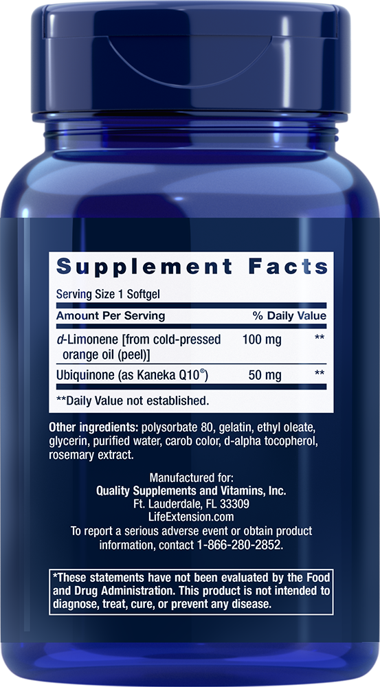 Life Extension Super Absorbable CoQ10 50 mg – Lättupptagligt Q10 - 2
