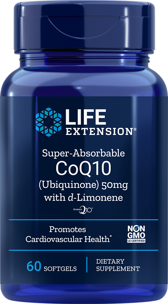 Life Extension Super Absorbable CoQ10 50 mg – Lättupptagligt Q10