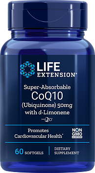Life Extension Super Absorbable CoQ10 50 mg – Lättupptagligt Q10