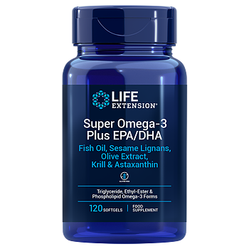 Life Extension Super Omega-3 Plus – Fiskolja & Krillolja (120 softgels)