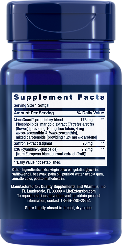 Life Extension MacuGuard Ocular Support – Ögonhälsa (60 softgels) - 2