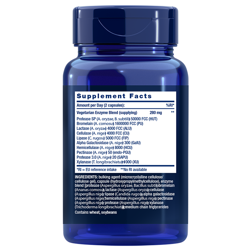 Life Extension Super Enzymes – Matsmältningsenzymer (60 kapslar) - 2