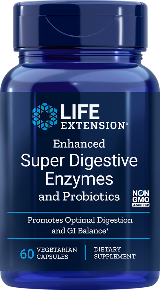 Life Extension Enhanced Super Digestive Enzymes with Probiotics