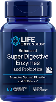 Life Extension Enhanced Super Digestive Enzymes with Probiotics