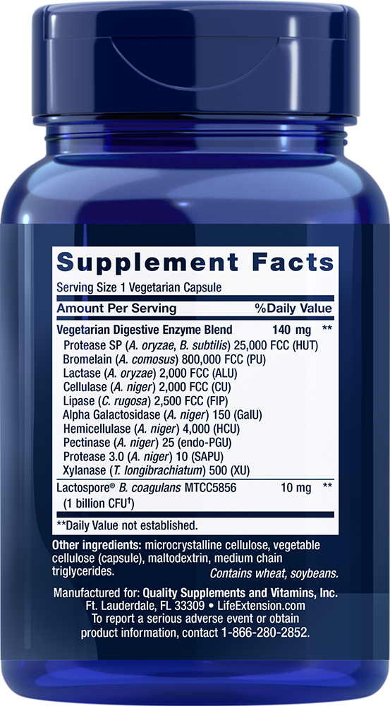 Life Extension Enhanced Super Digestive Enzymes with Probiotics - 2