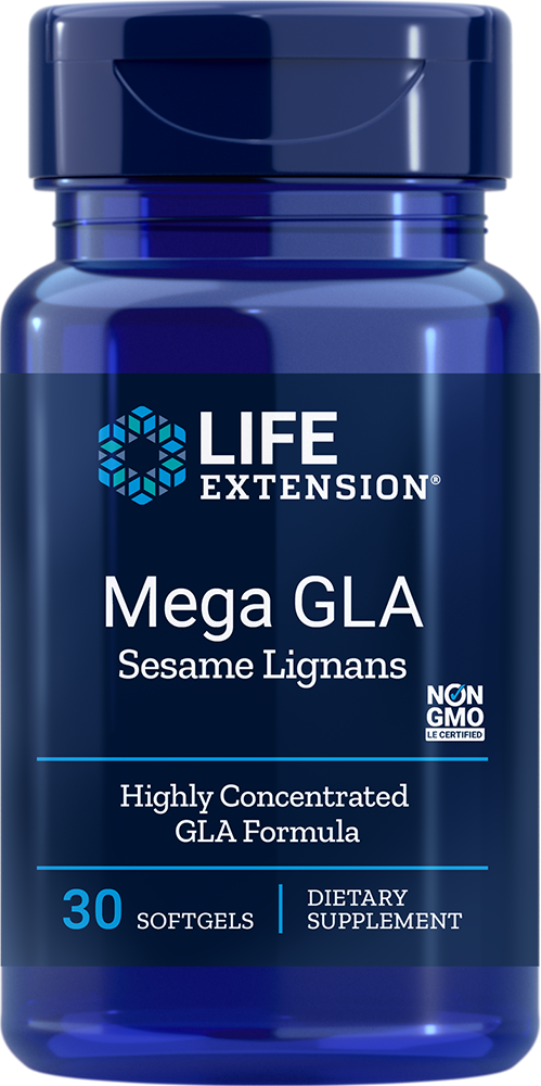 Life Extension Mega GLA with Sesame Lignans – Gurkörtsolja (30 softgels)