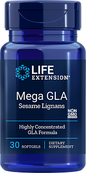Life Extension Mega GLA with Sesame Lignans – Gurkörtsolja (30 softgels)