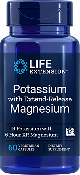 Life Extension Potassium & Extend-Release Magnesium – Kalium (60 kap)