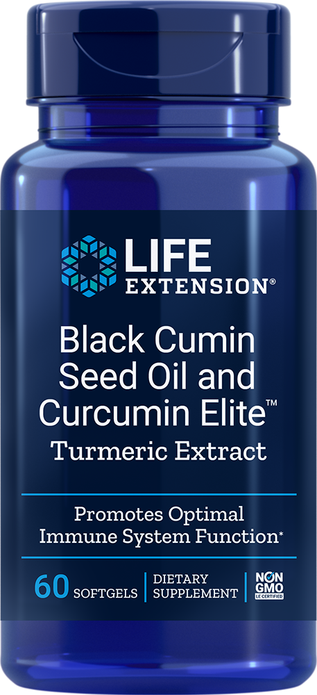Life Extension Black Cumin Seed & Curcumin Elite – Gurkmeja (60 softgels)
