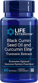 Life Extension Black Cumin Seed & Curcumin Elite – Gurkmeja (60 softgels)