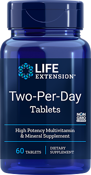 Life Extension Two-Per-Day – Högpotent Multivitamin (60 tabletter)