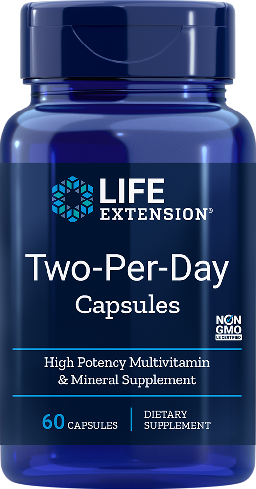 Life Extension Two-Per-Day – Högpotent Multivitamin (60 kapslar)
