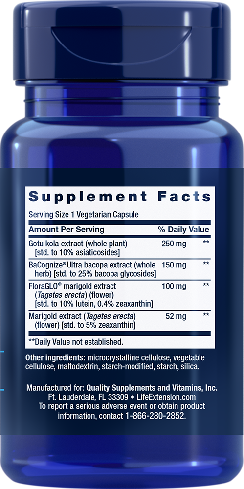 Life Extension Quick Brain Nootropic – Mental Skärpa (30 kapslar) - 2