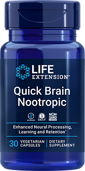 Life Extension Quick Brain Nootropic – Mental Skärpa (30 kapslar)