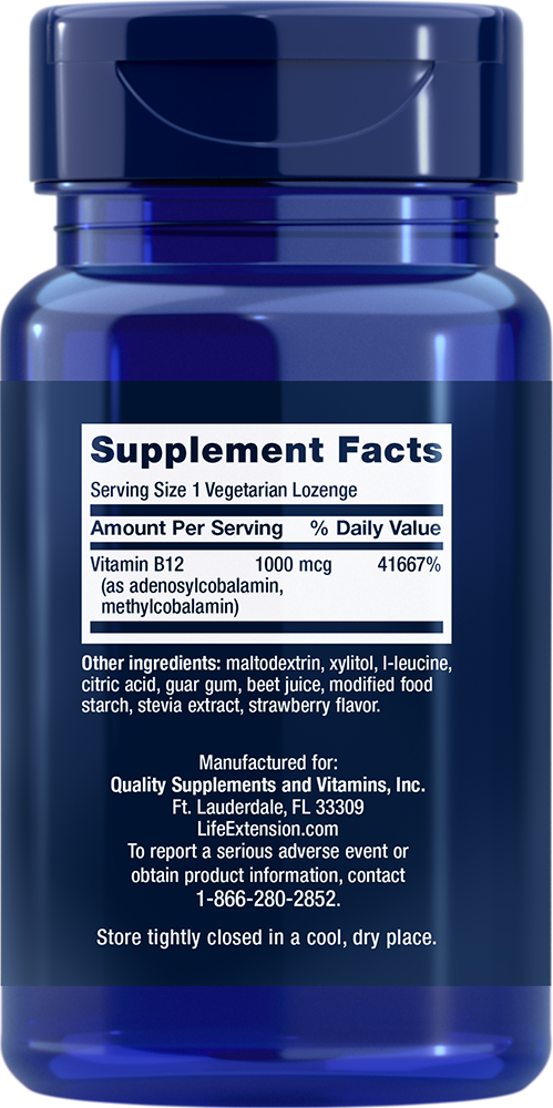 Life Extension B12 Elite – Högdos Vitamin B12 Sugtabletter (60 st) - 2