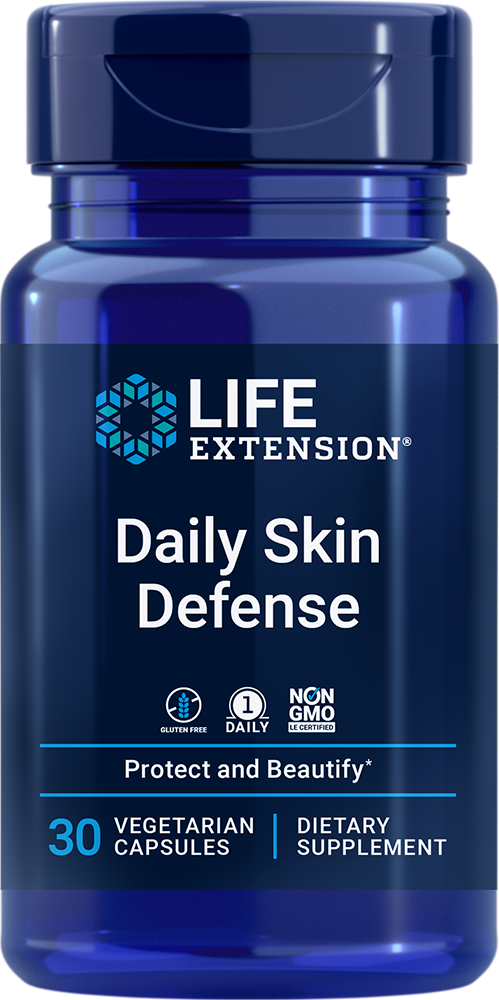 Life Extension Daily Skin Defense – Näring för Huden (30 kapslar)