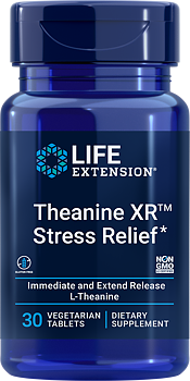 Life Extension Theanine XR Stress Relief – Långtidsverkande (30 st)
