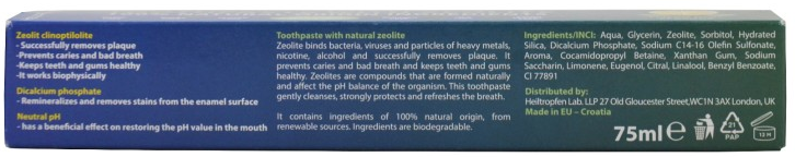 Heiltropfen VP Zeolite Toothpaste – Zeolit Tandkräm (75 ml) - 4