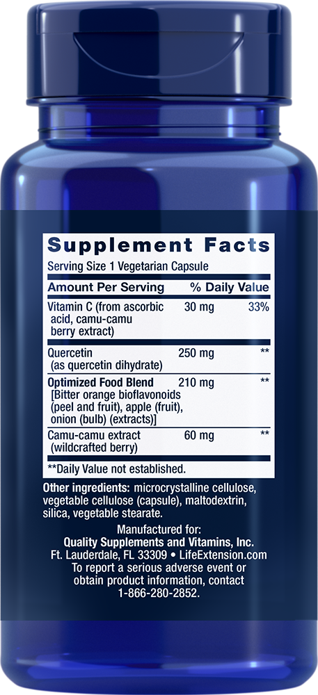 Life Extension Optimized Quercetin 250 mg – Antioxidant (60 kapslar) - 2