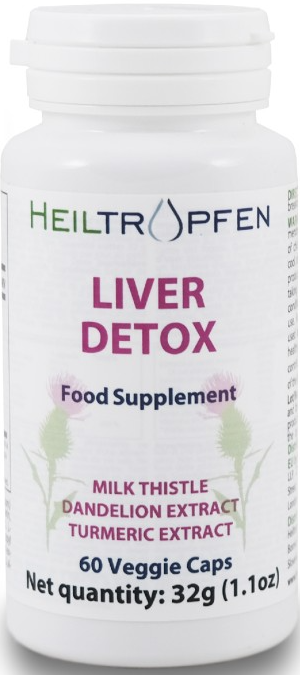 Heiltropfen Liver Detox – Kosttillskott för Levern (60 kap)