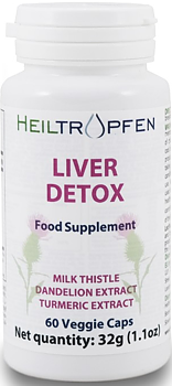 Heiltropfen Liver Detox – Kosttillskott för Levern (60 kap)