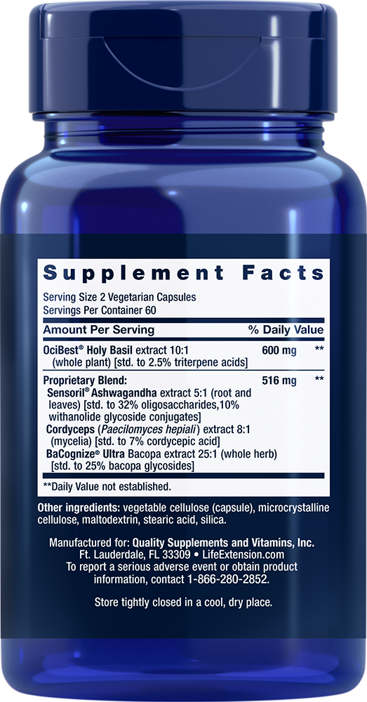 Life Extension Adrenal Energy Formula – Mot Trötthet (120 kapslar) BF 09/26 - 2