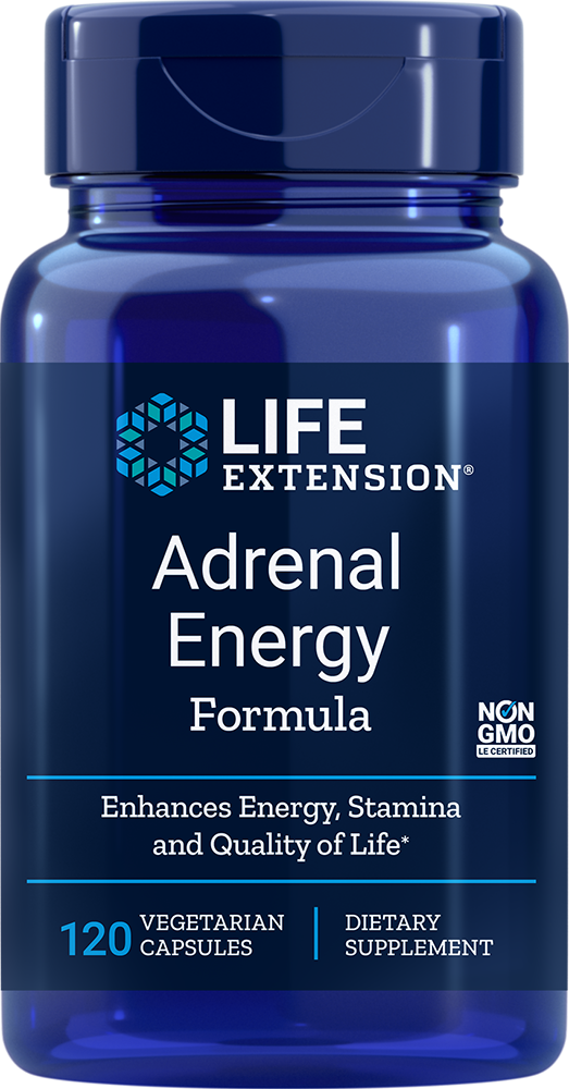 Life Extension Adrenal Energy Formula – Mot Trötthet (120 kapslar) BF 09/26