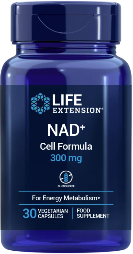 Life Extension NAD+ Cell Formula 300 mg – Cellenergi (30 kapslar) BF 10/26
