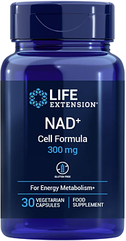 Life Extension NAD+ Cell Formula 300 mg – Cellenergi (30 kapslar) BF 10/26