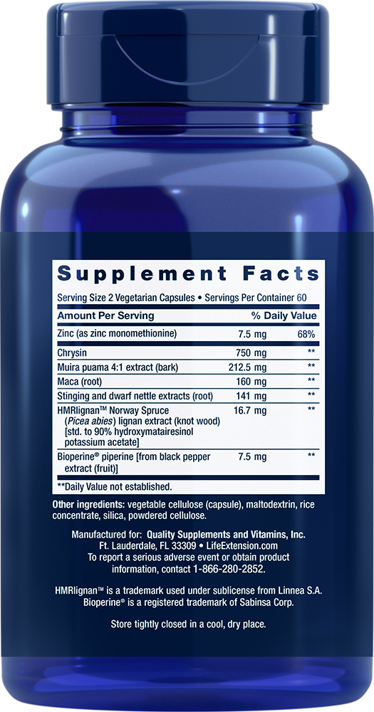 Life Extension Super Miraforte – Hormonbalans för Män (120 kap) BF 10/26 - 2