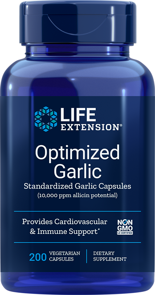 Life Extension Optimized Garlic – Vitlöksextrakt (200 kap) - BF 08/26