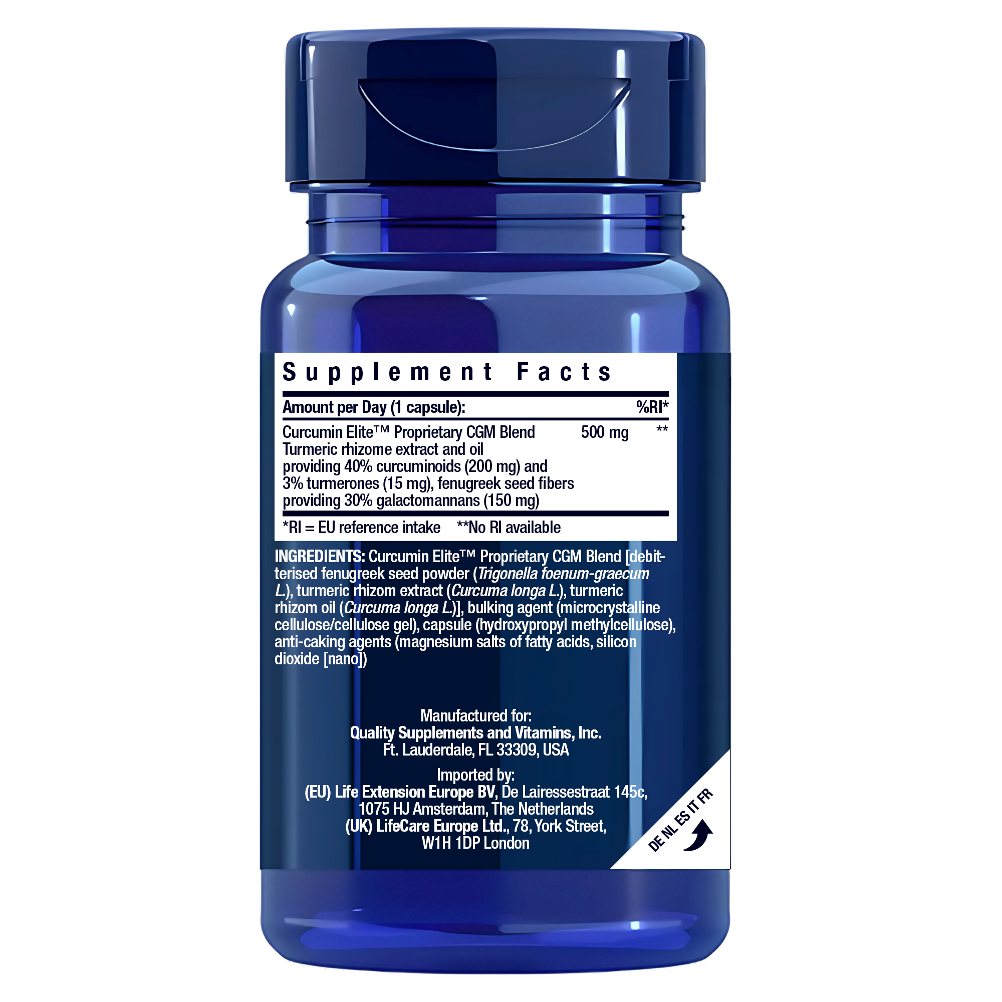 Life Extension Curcumin Elite – Högabsorberande Gurkmeja - BF 08/26 - 2