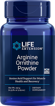 Life Extension Arginine Ornithine Powder (150g) - Bäst före 01/26