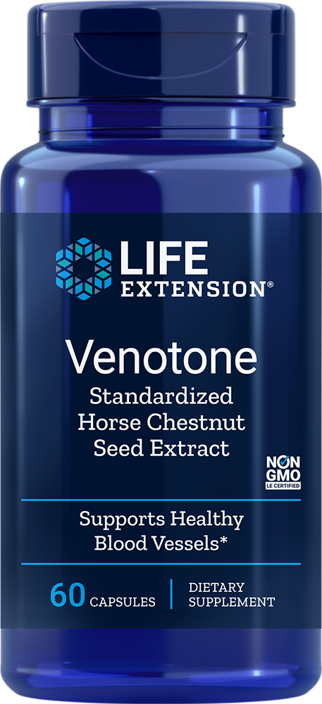 Life Extension Venotone – Hästkastanjextrakt för Benen (60 kapslar)