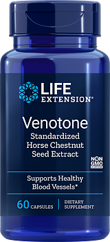 Life Extension Venotone – Hästkastanjextrakt för Benen (60 kapslar)
