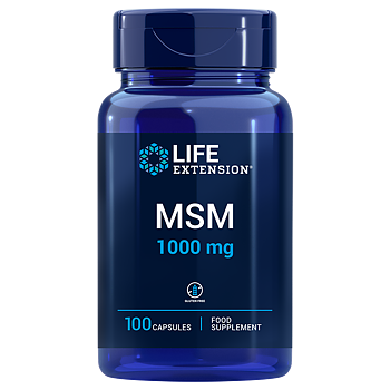 Life Extension MSM 1000 mg – Organiskt Svavel för Leder (100 kapslar)