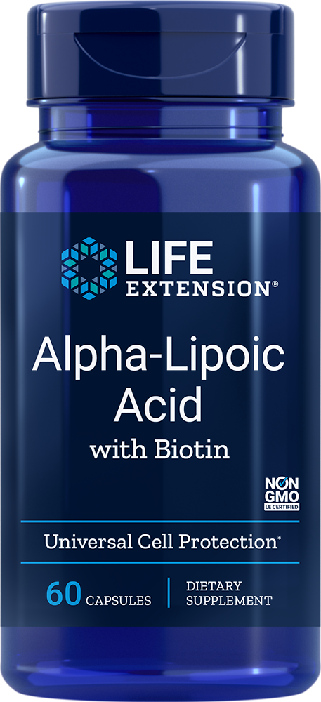 Life Extension Alpha-Lipoic Acid with Biotin – Alfaliponsyra (60 kap)