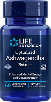 Life Extension Optimized Ashwagandha Extract – Mot Stress (60 kapslar)