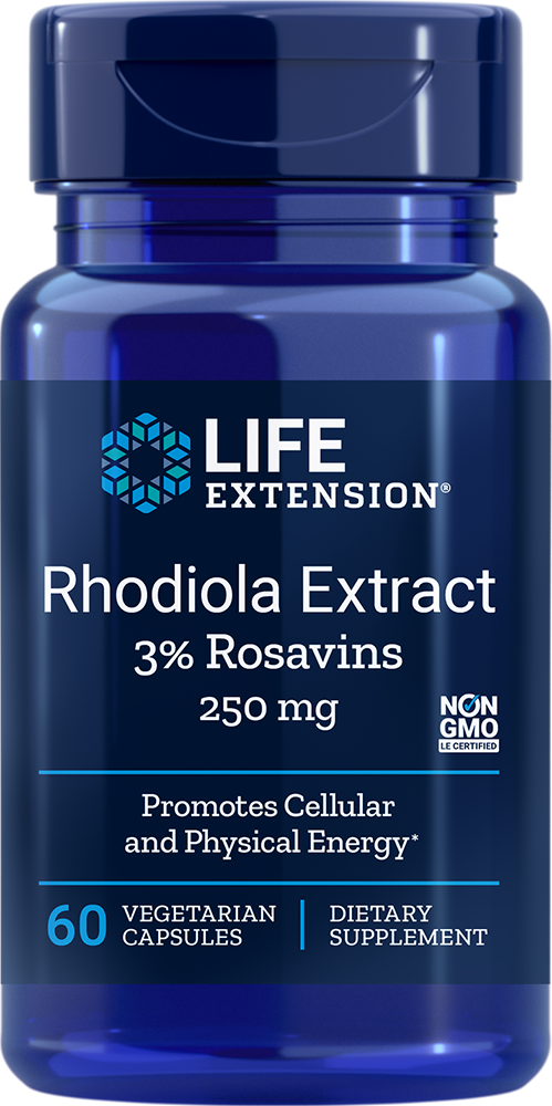 Life Extension Rhodiola Extract 250 mg – Rosenrotsextrakt (60 kap)