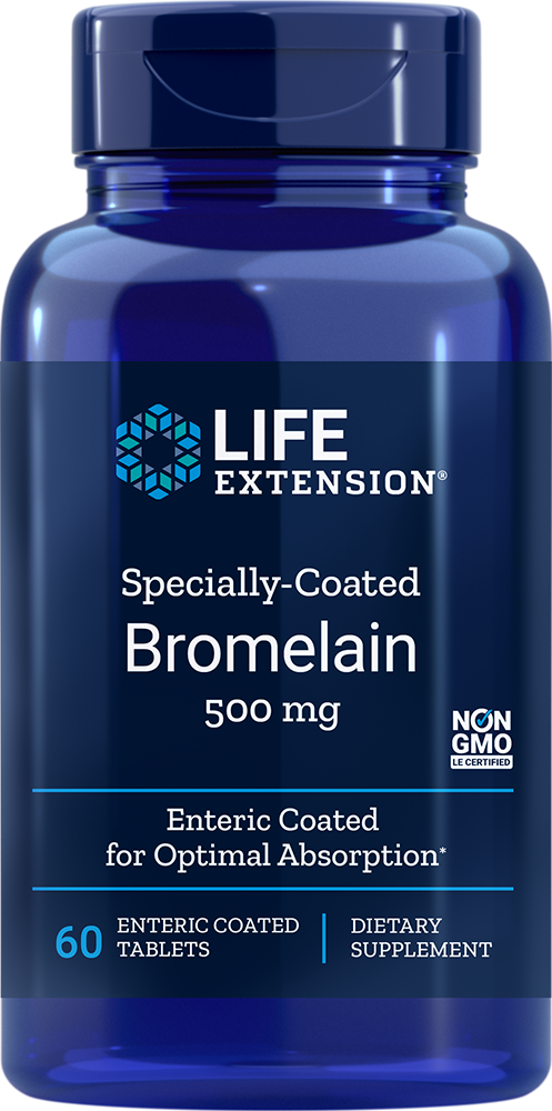 Life Extension Specially-Coated Bromelain – Matsmältning (60 tab)