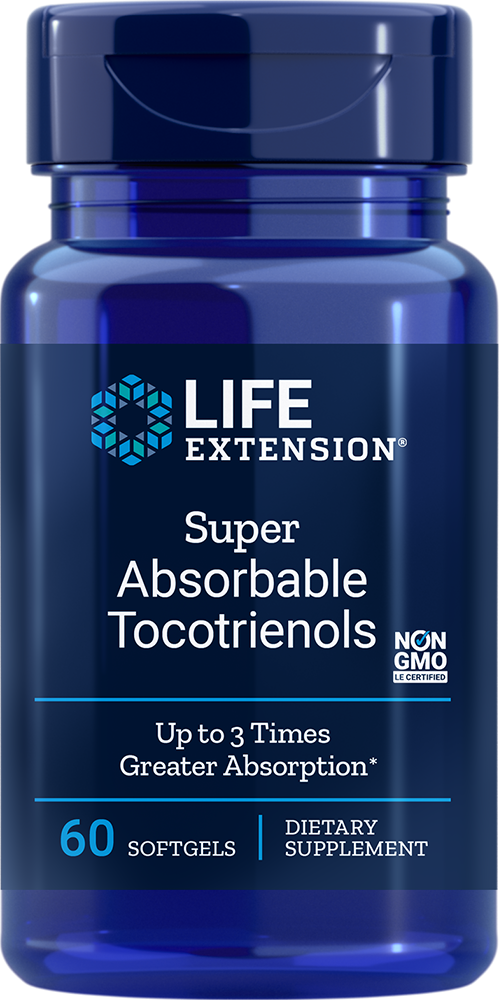 Life Extension Super-Absorbable Tocotrienols – E-vitamin (60 kap)