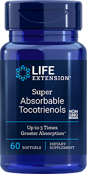Life Extension Super-Absorbable Tocotrienols – E-vitamin (60 kap)