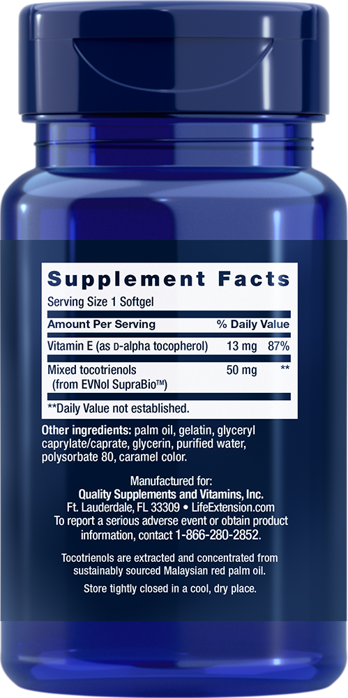Life Extension Super-Absorbable Tocotrienols – E-vitamin (60 kap) - 2