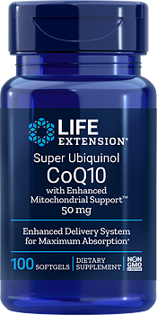 Life Extension Super Ubiquinol CoQ10 50 mg – Koenzym Q10 (100 kap)