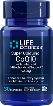 Life Extension Super Ubiquinol CoQ10 50 mg – Koenzym Q10 (30 kap)